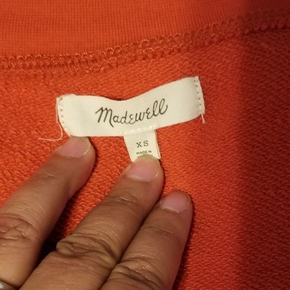 Madewell shirt Size XS Color Orange - Picture 4 of 5